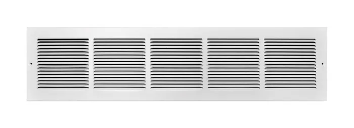 Tru Aire 6 in. H X 30 in. W 1-Way Powder Coat White Steel Baseboard Return Grille