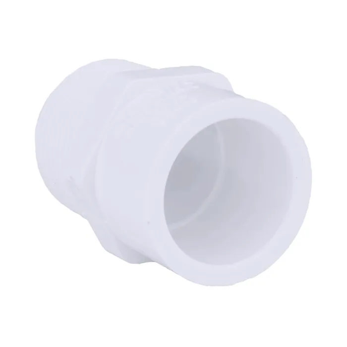 Charlotte Pipe Schedule 40 3/4 in. MPT X 1/2 in. D Slip PVC Pipe Adapter 1 pk (Pack of 25)