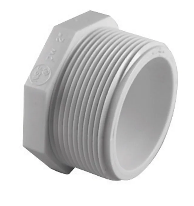 Charlotte Pipe Schedule 40 1/2 in. MPT X 1/2 in. D FPT PVC Plug 1 pk (Pack of 25)