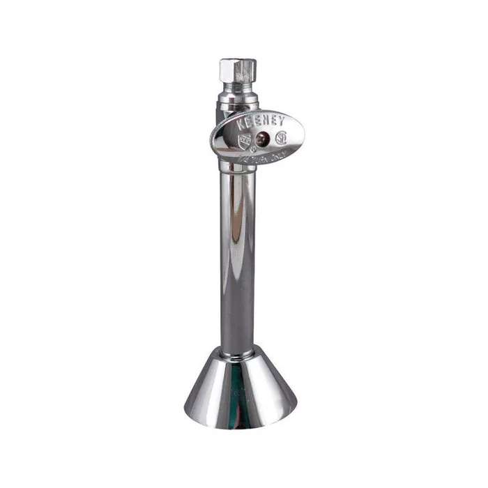 Keeney 1/2 in. Sweat X 3/8 in. Compression Brass Straight Stop Valve