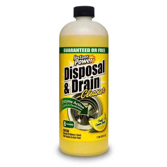 Instant Power Liquid Garbage Disposal & Drain Cleaner 1 L (Pack of 4)