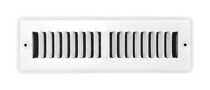 Tru Aire 2 in. H X 10 in. W 2-Way Powder Coat White Steel Floor Register