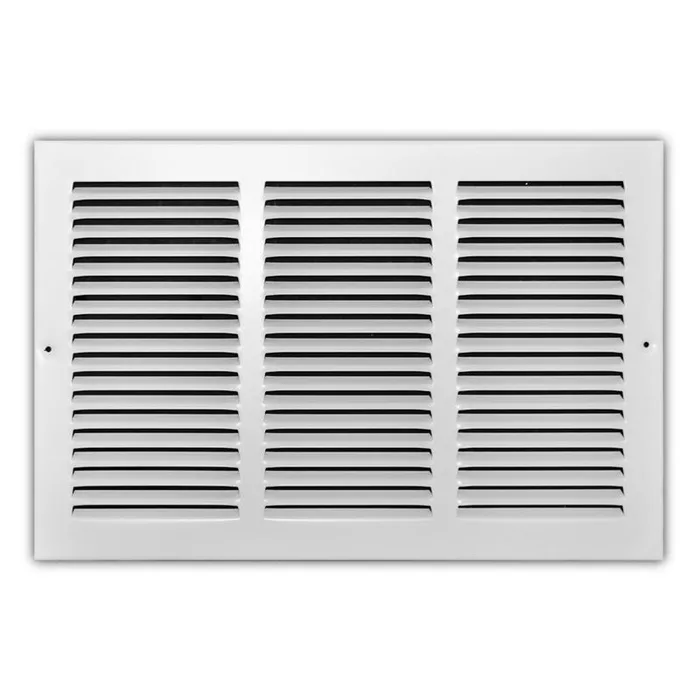 Tru Aire 10 in. H X 18 in. W 1-Way Powder Coat White Steel Return Air Grille