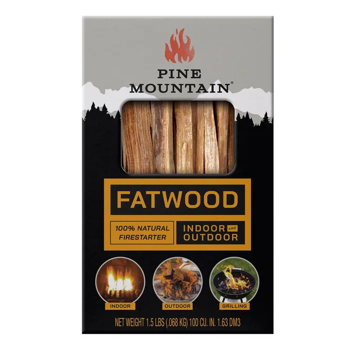 Pine Mountain Starter Stikk Fatwood Fire Starter 30 min 1.5 lb (Pack of 6)