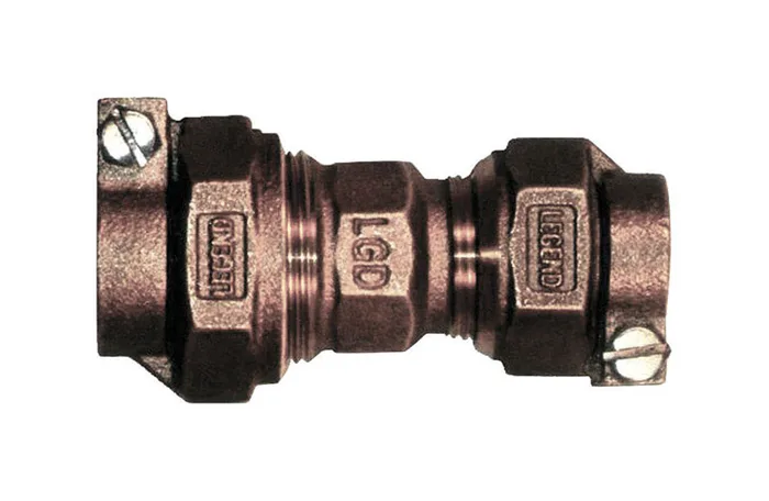 Legend Valve 1 in. CTS Pack Joint Pattern X 3/4 in. D CTS Pack Joint Bronze Reducing Coupling