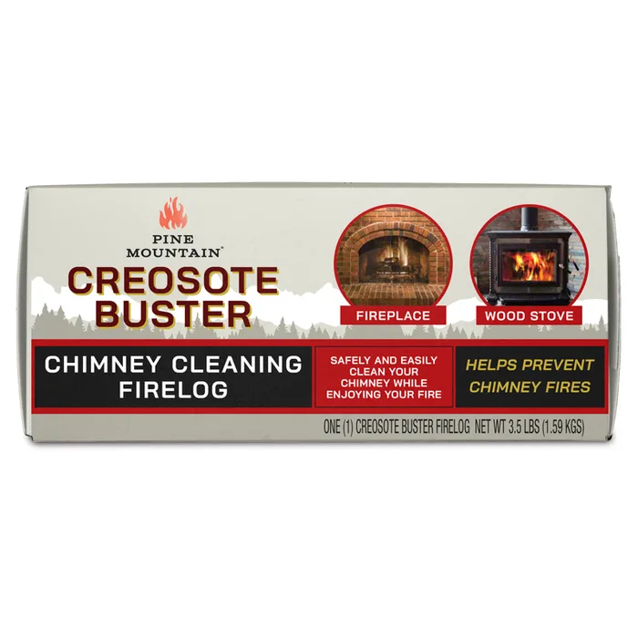 Pine Mountain Creosote Buster Fire Log 1.5 hr 1 pk 3.5 lb (Pack of 6)