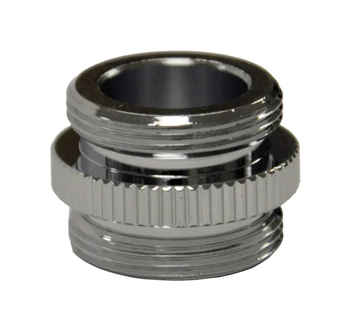 Danco Male Thread 3/4 in.-27M x 3/4 in.-27 Chrome Plated Aerator Adapter