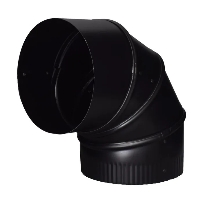 Imperial 6 in. D X 6 in. L Steel Stove Pipe Elbow (Pack of 4)