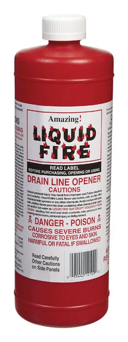 Amazing Liquid Fire Liquid Drain Opener 32 oz (Pack of 12)