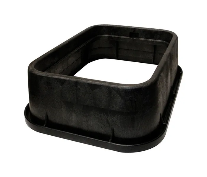 NDS 13 in. W X 20 in. D X 6 in. H Rectangular Riser for Valve Box Black