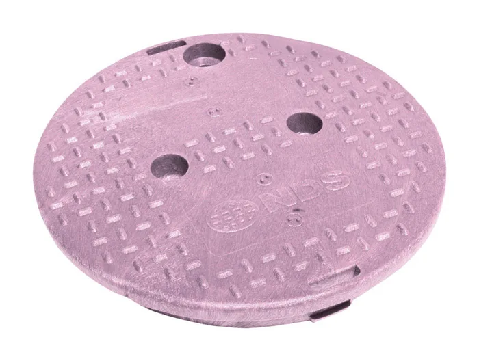 NDS 12-13/16 in. W X 10 in. D X 10-7/16 in. H Round Valve Box Cover Purple