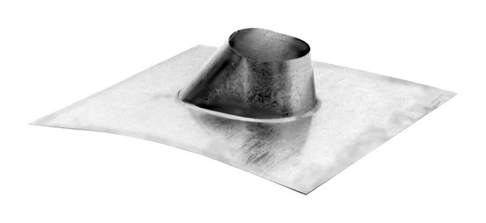 DuraVent 4 in. W X 4 in. L Steel Pelvent Roof Flashing Silver (Pack of 2)