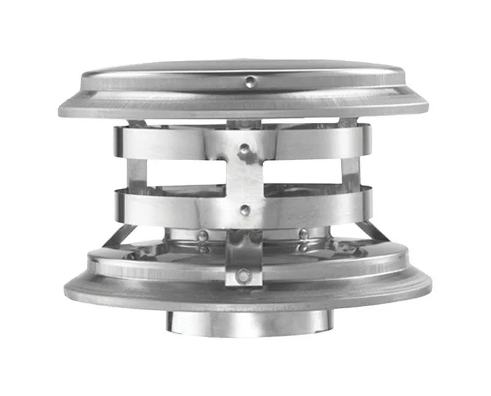 DuraVent 4 in. D Galvanized/Stainless Steel Twist Lock Termination Cap (Pack of 2)