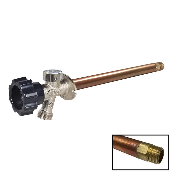 Prier 1/2 in. MPT X 1/2 in. Sweat Anti-Siphon Brass Freezeless Wall Faucet