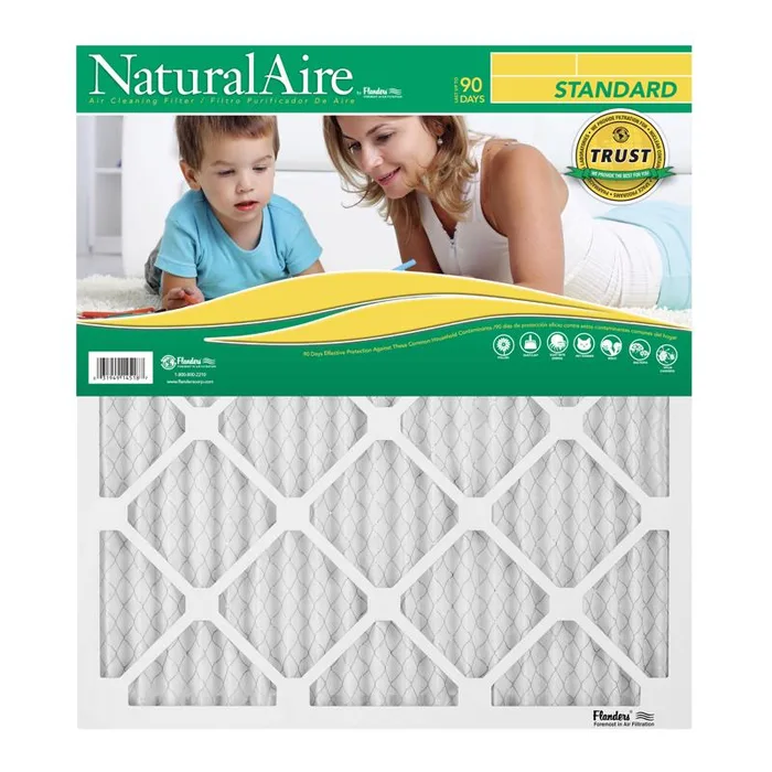 NaturalAire 19-1/2 in. W X 21-1/2 in. H X 1 in. Synthetic 8 MERV Pleated Air Filter 1 pk (Pack of 12)
