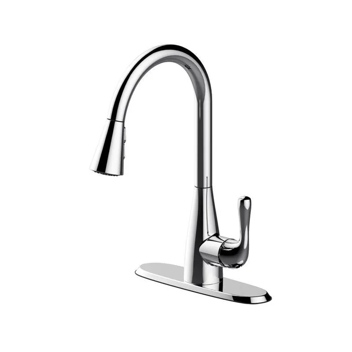 Oakbrook Collection Vela One Handle Chrome Kitchen Faucet