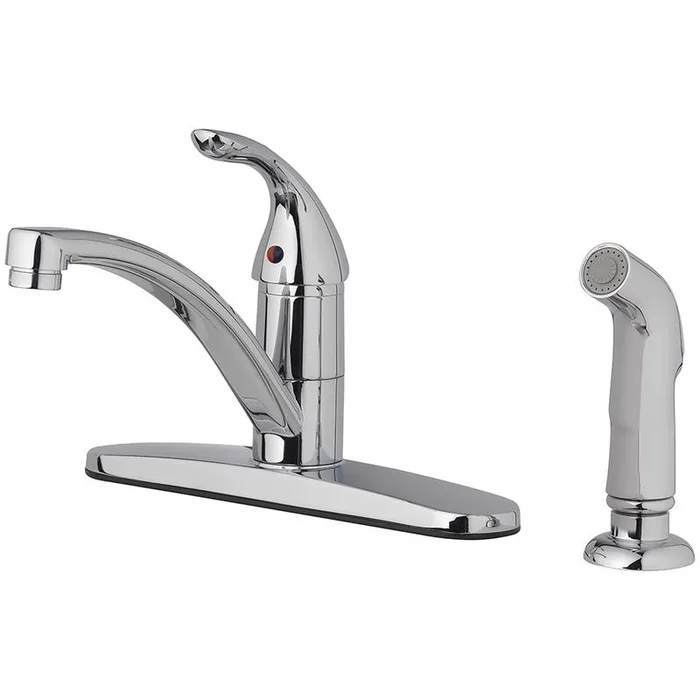 Oakbrook Collection Pacifica One Handle Chrome Kitchen Faucet Side Sprayer Included