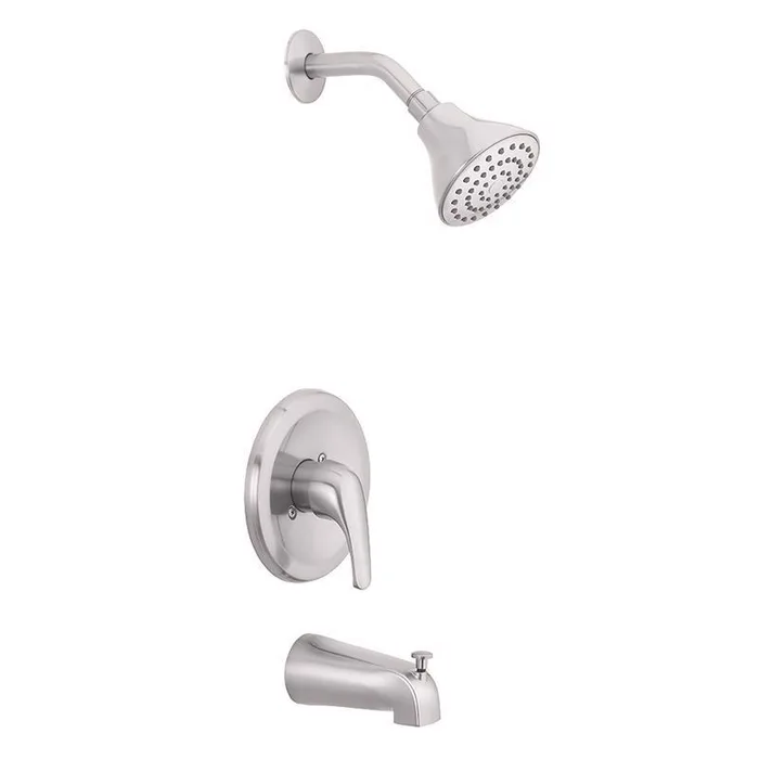 Oakbrook Collection 1-Handle Brushed Nickel Tub and Shower Faucet