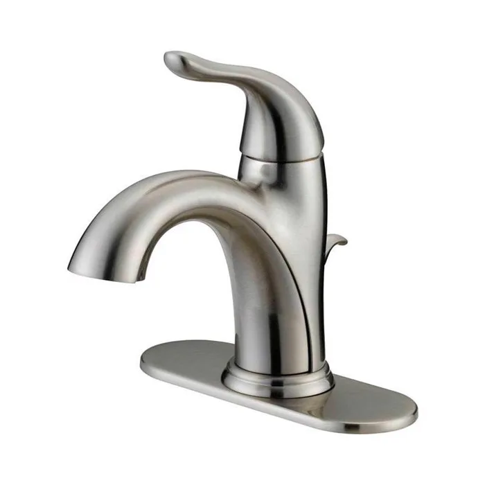 Oakbrook Collection Brushed Nickel Modern Single-Handle Bathroom Sink Faucet 4 in.