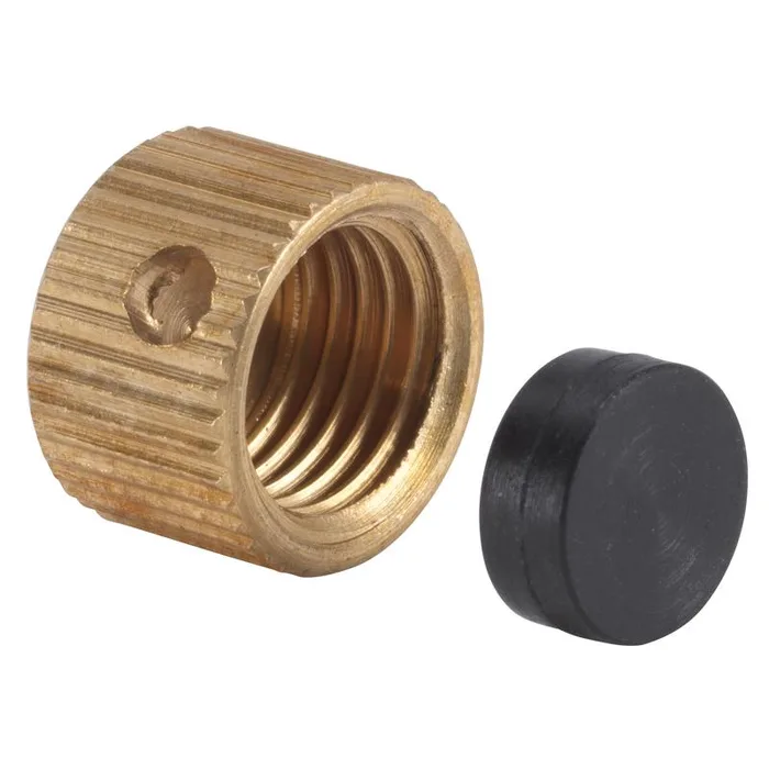 Homewerks 3/8 in. Brass Brass Drain Cap 1 pc (Pack of 10)