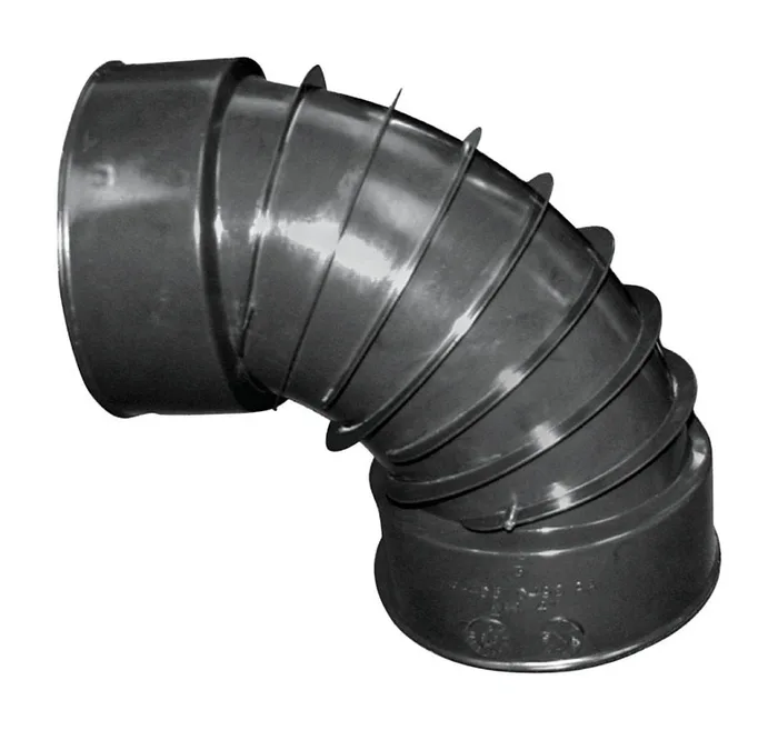 Advanced Drainage Systems 3 in. Snap X 3 in. D Snap Polyethylene 7 in. 90 Degree Elbow 1 pk