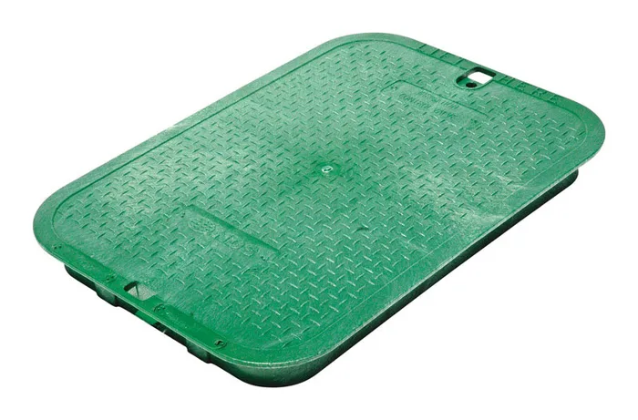 NDS 16-13/16 in. W X 11-5/8 in. D X 2 in. H Rectangular Valve Box Cover Green