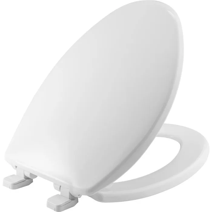 Mayfair by Bemis Caswell Slow Close Elongated White Plastic Toilet Seat (Pack of 4)