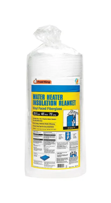 Frost King 48 in. X 75 in. L Fiberglass/Vinyl Water Heater Insulation