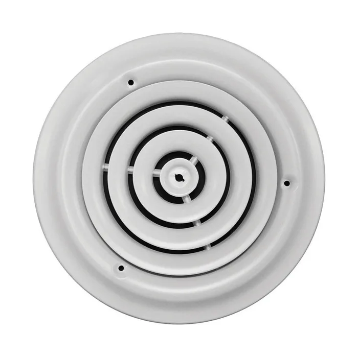 Tru Aire 6 in. H X 6 in. W Powder Coat White Steel Ceiling Diffuser