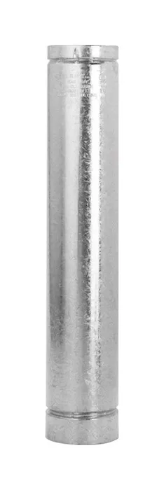 Selkirk 6 in. D X 60 in. L Aluminum Round Gas Vent Pipe (Pack of 2)