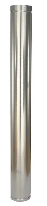 Selkirk 6 in. D X 36 in. L Aluminum Round Gas Vent Pipe (Pack of 2)