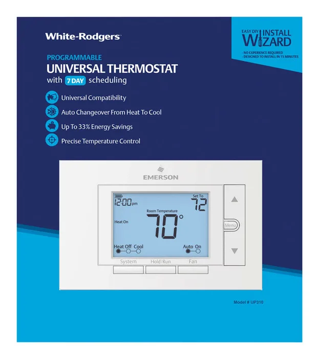 Copeland Heating and Cooling Push Buttons Programmable Thermostat