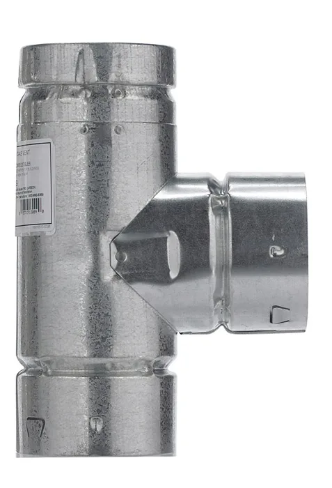 Selkirk 3 in. X 3 in. X 3 in. Aluminum/Galvanized Steel Standard Gas Vent Tee (Pack of 2)