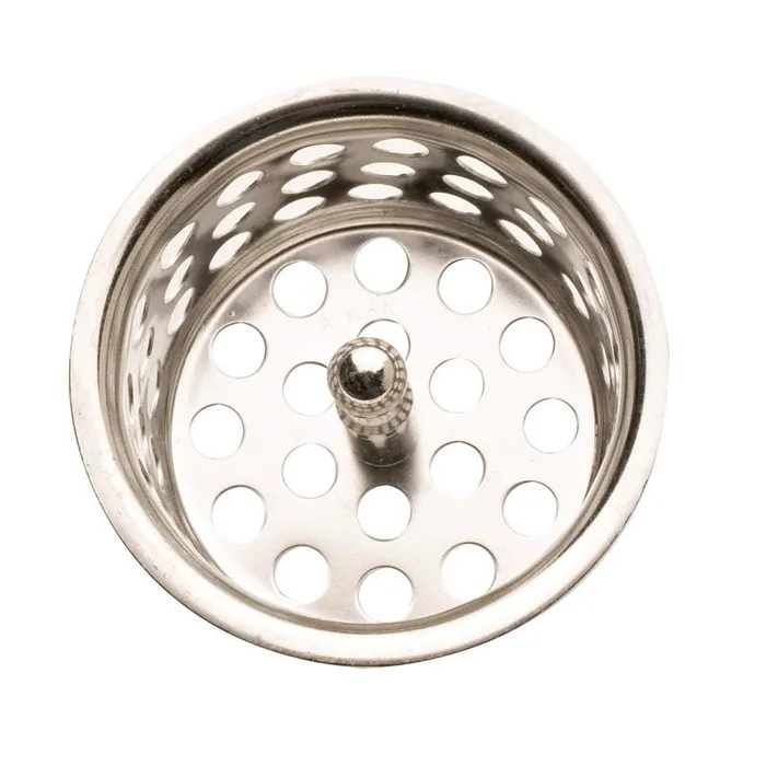 Plumb Pak 1-1/2 in. D Chrome-Plated Silver Stainless Steel Sink Strainer