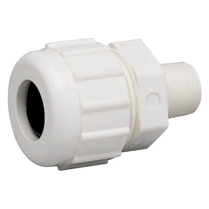 Homewerks Schedule 40 2 in. Compression each X 2 in. D MPT PVC Male Adapter 1 pk