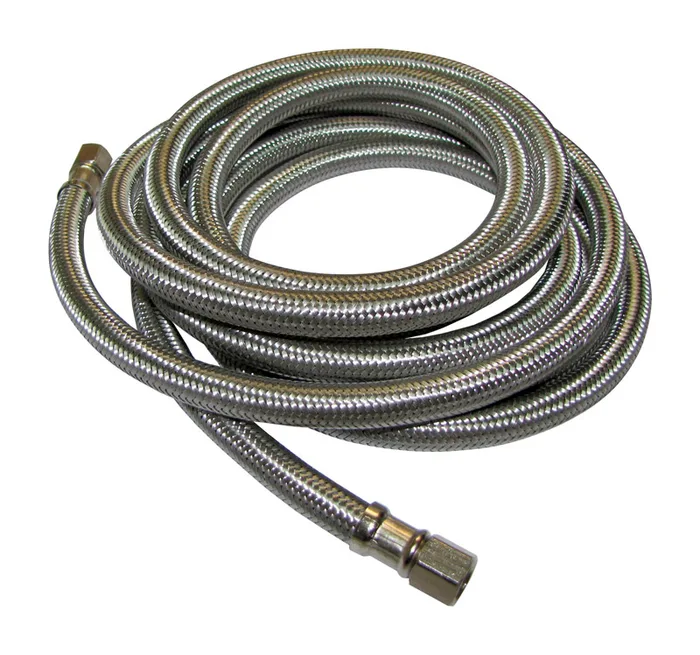 Plumb Pak 1/4 in. Compression in. X 1/4 in. D Compression 60 in. Stainless Steel Ice Maker Supply Li