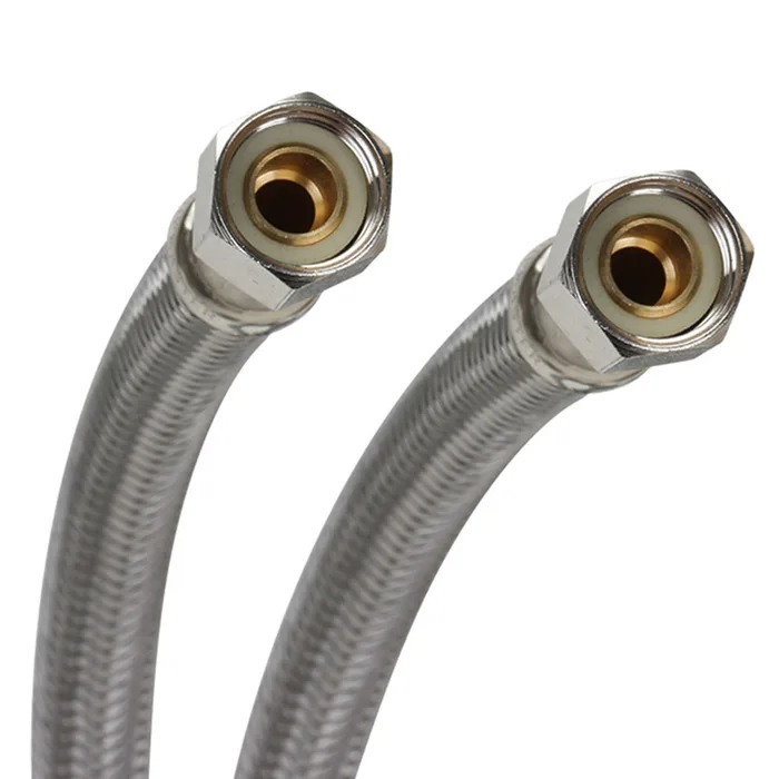 Fluidmaster 3/8 in. Compression X 3/8 in. D Compression 48 in. Stainless Steel Dishwasher Supply Lin (Pack of 10)