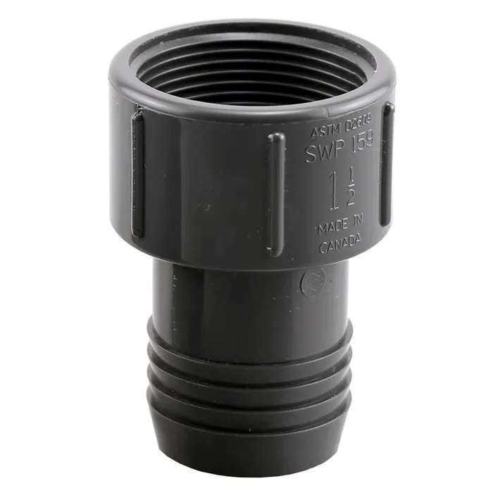 Boshart Industries Schedule 80 1-1/2 in. Insert in. X 1-1/2 in. D FPT Polypropylene Female Adapter 5