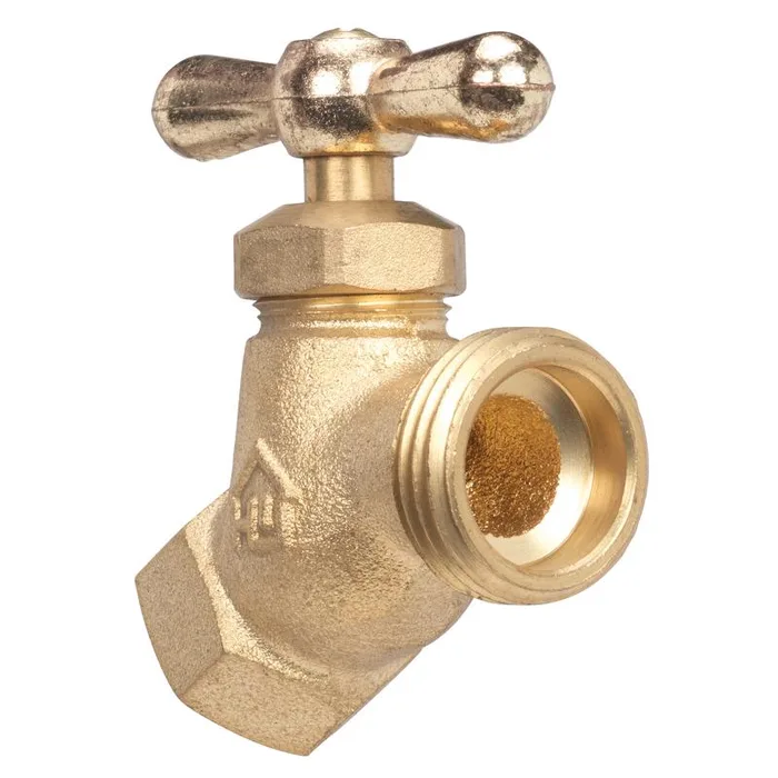 Homewerks 3/4 in. FIP in. X 3/4 in. Garden Hose Thread Brass No-Kink Hose Bibb