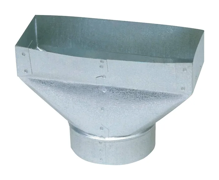 Imperial 10 in. H X 6 in. W Silver Galvanized Steel Register Boot (Pack of 6)