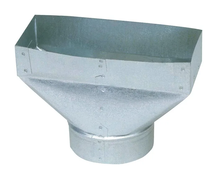 Imperial 10 in. H X 6 in. W Silver Galvanized Steel Register Boot (Pack of 6)