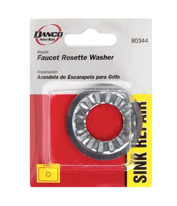 Danco 7/8 in. D Cadmium Plated Diecast Faucet Rosette Washer 1 pk (Pack of 6)