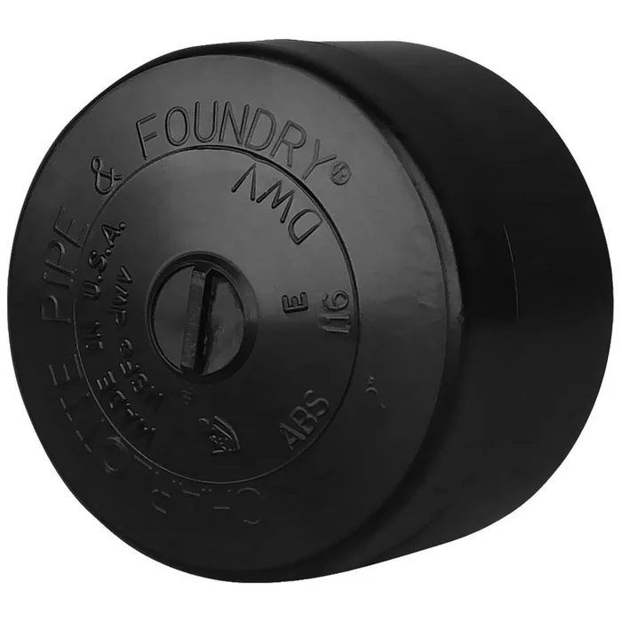 Charlotte Pipe 2 in. Hub X 2 in. D ABS Cap (Pack of 5)