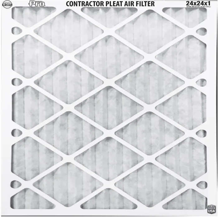 BestAir 24 in. W X 24 in. H X 1 in. 8 MERV Pleated Air Filter 1 pk (Pack of 12)