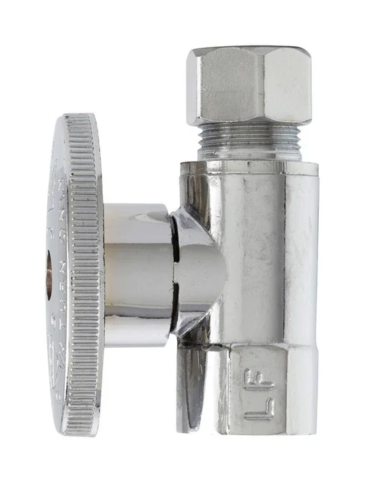 Plumb Pak 3/8 in. FIP X 3/8 in. Compression Brass Straight Valve