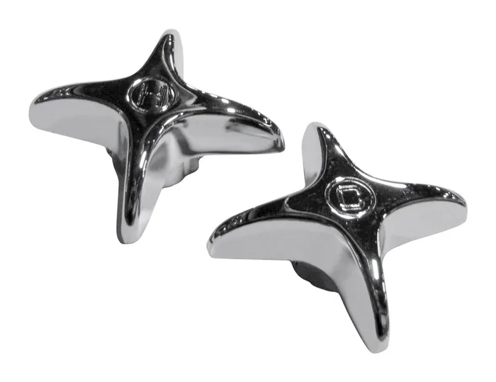 Plumb Pak Chrome Sink and Tub and Shower Faucet Handles