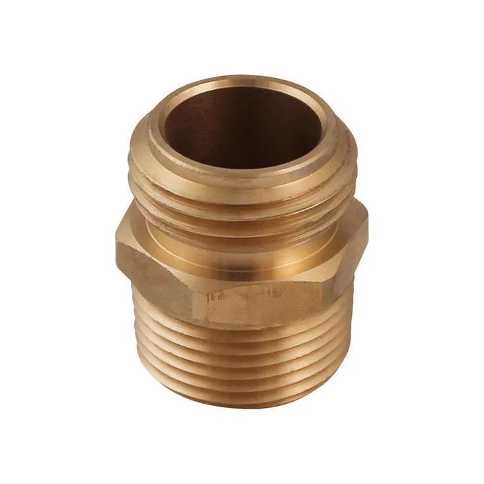 Plumb Pak Brass 3/4x3/4 in. D X 1/2 in. D Hose Adapter 1 pk