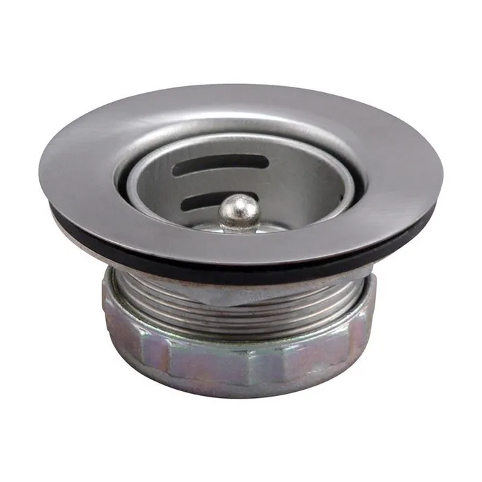 Plumb Pak Jr. Duo 2-1/2 in. D Chrome-Plated Silver Stainless Steel Sink Strainer