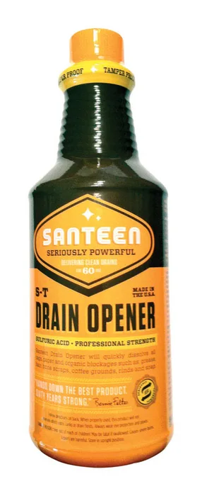 Santeen Industrial Strength S-T Liquid Drain Opener 1 qt (Pack of 6)