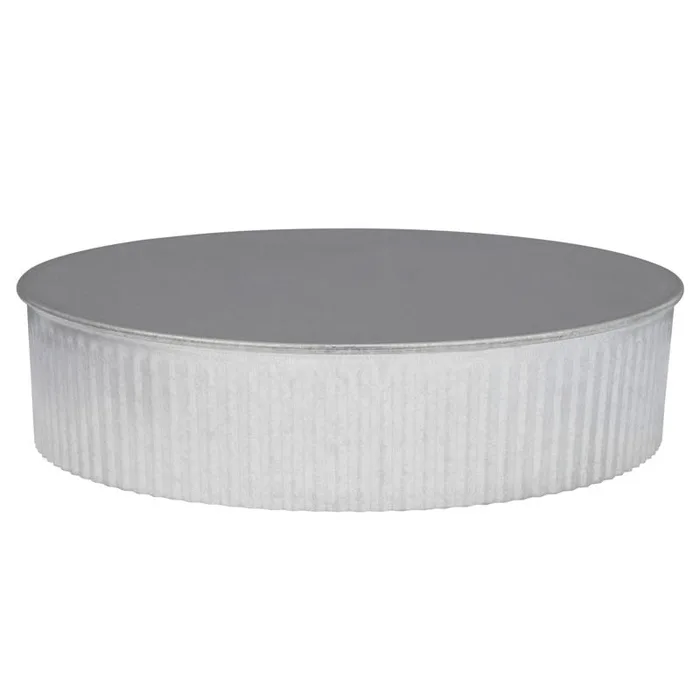 Imperial 7 in. D Galvanized Steel Pipe End Cap